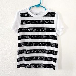 EPIC THREADS Boys White Black Striped Space Tee 5